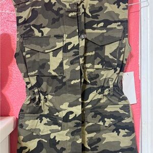 Tractr Camouflage Zip-Up Vest